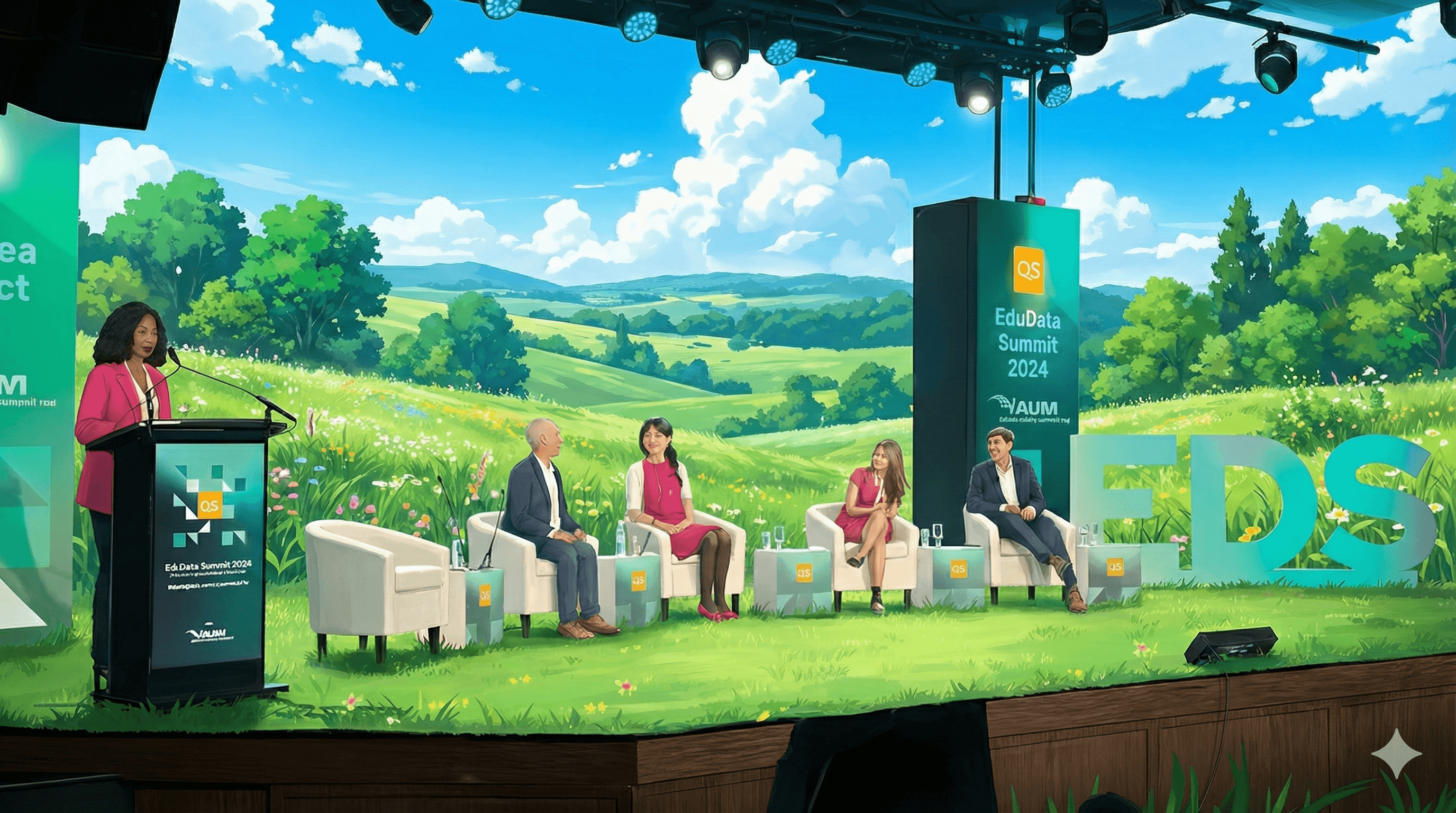 Professor Alexa Alice Joubin at the QS Higher Ed Summit in Washington, D.C., June 4, 2024